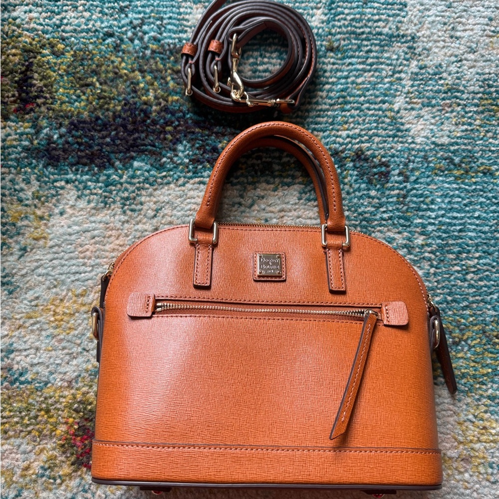 Dooney & Bourke Tan Leather Satchel